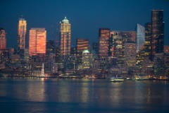 Seattle Skyline Night Reflection.jpg